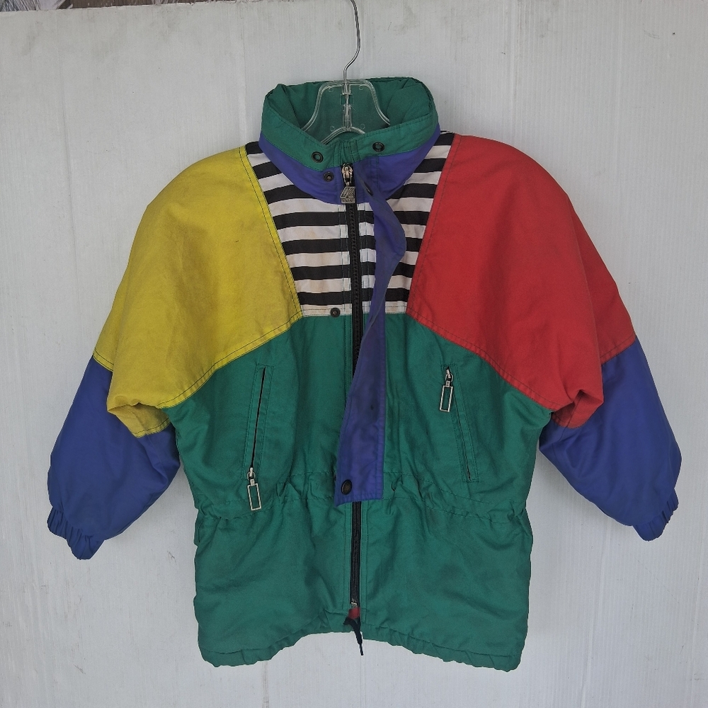 K-Way International Albertville 92 Olympics Kids Jacket Size 6 Multicolor